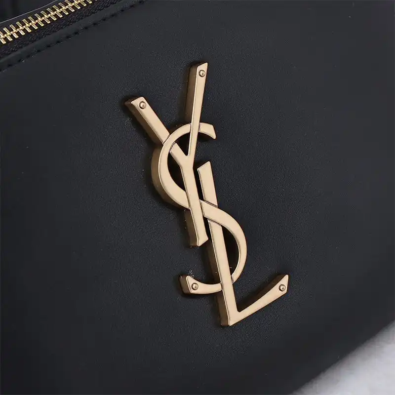 CHEAP Saint Laurent Classic Monogram Belt Bag In Lambskin Black Gold 0131