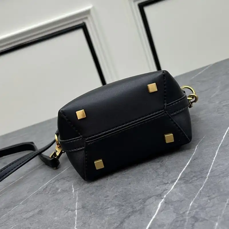 CHEAP Saint Laurent Mini Le 37 Bucket Bag In Shiny Leather Black 0131