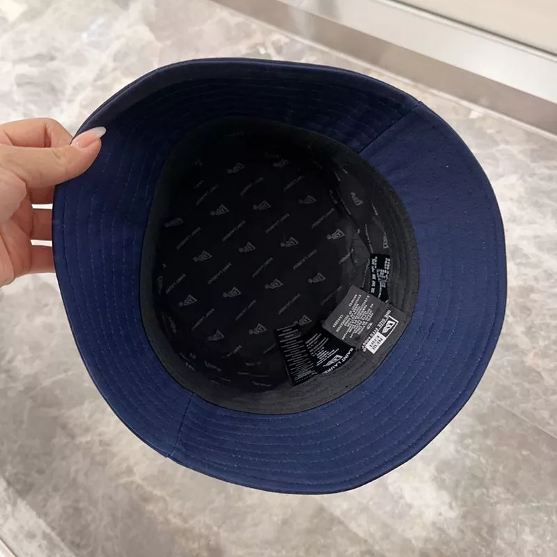 CHEAP Saint Laurent x New Era Cassandre Bucket Hat In Canvas Navy Blue 0116