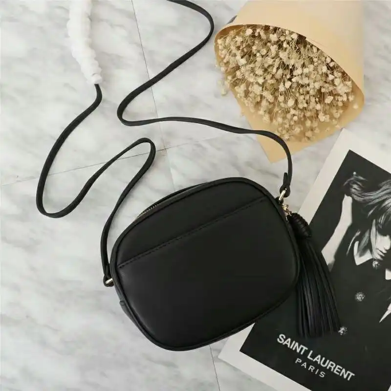 CHEAP Saint Laurent Blogger Bag In Leather Black Gold 0131