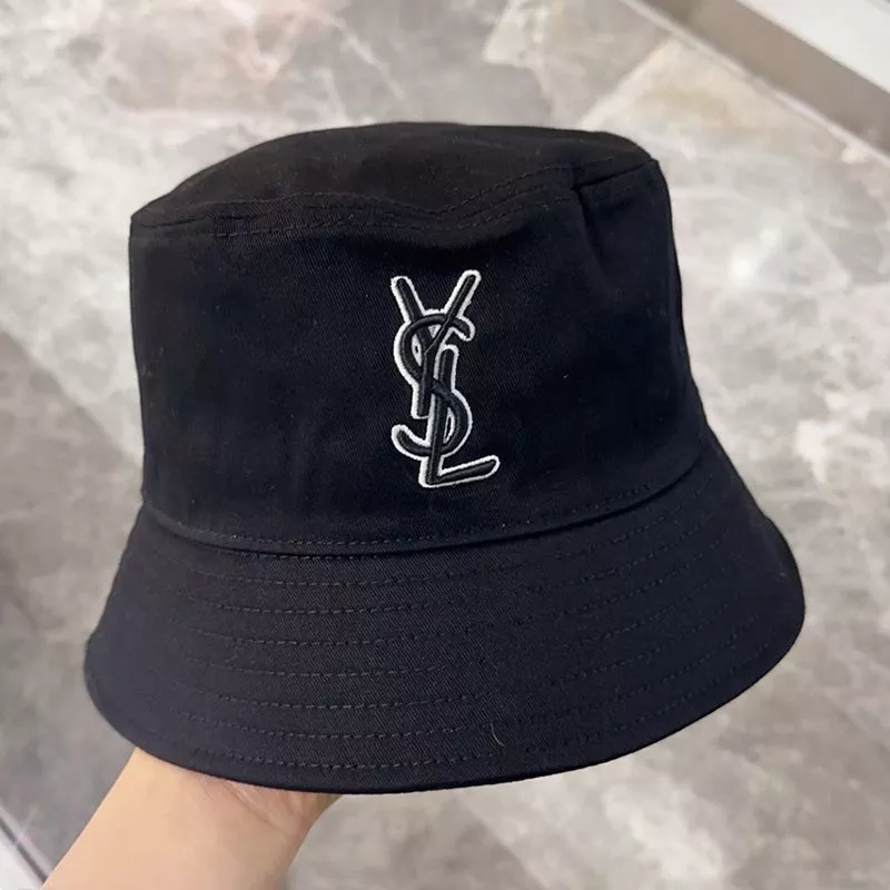 Saint Laurent x New Era Cassandre Bucket Hat In Canvas Black 0115