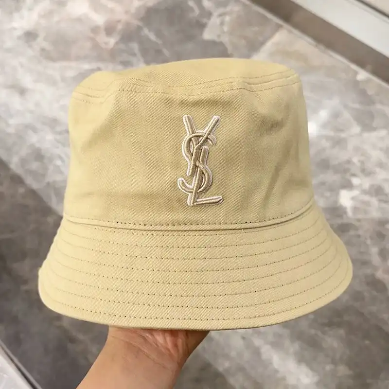 CHEAP Saint Laurent x New Era Cassandre Bucket Hat In Canvas Yellow 0128