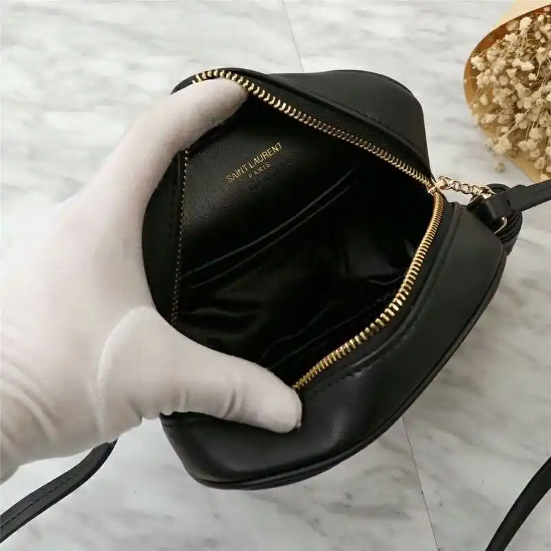 CHEAP Saint Laurent Blogger Bag In Leather Black Gold 0131