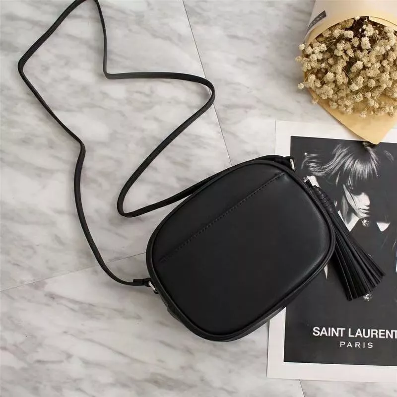 CHEAP Saint Laurent Blogger Bag In Leather Black Silver 0113