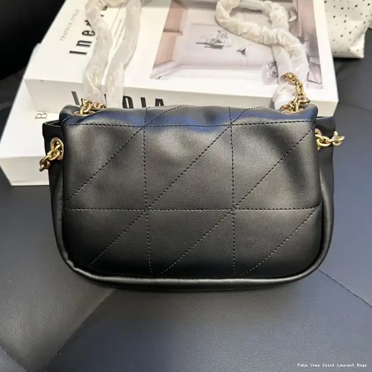 CHEAP Black 4.3 Gold Saint Laurent Bag Jamie In Mini Lambskin 0214