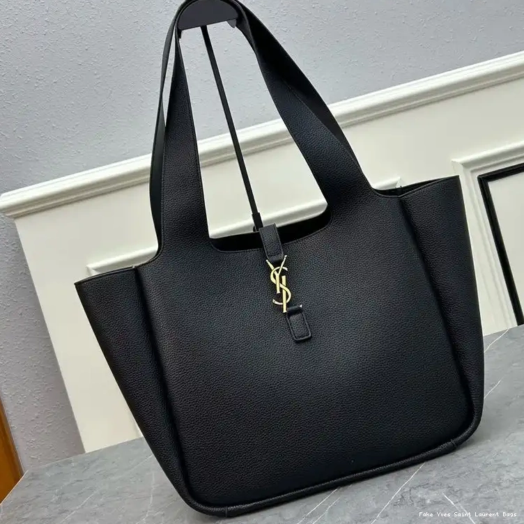 CHEAP Black Gold Bea In Leather Laurent Grained Tote Saint 0225