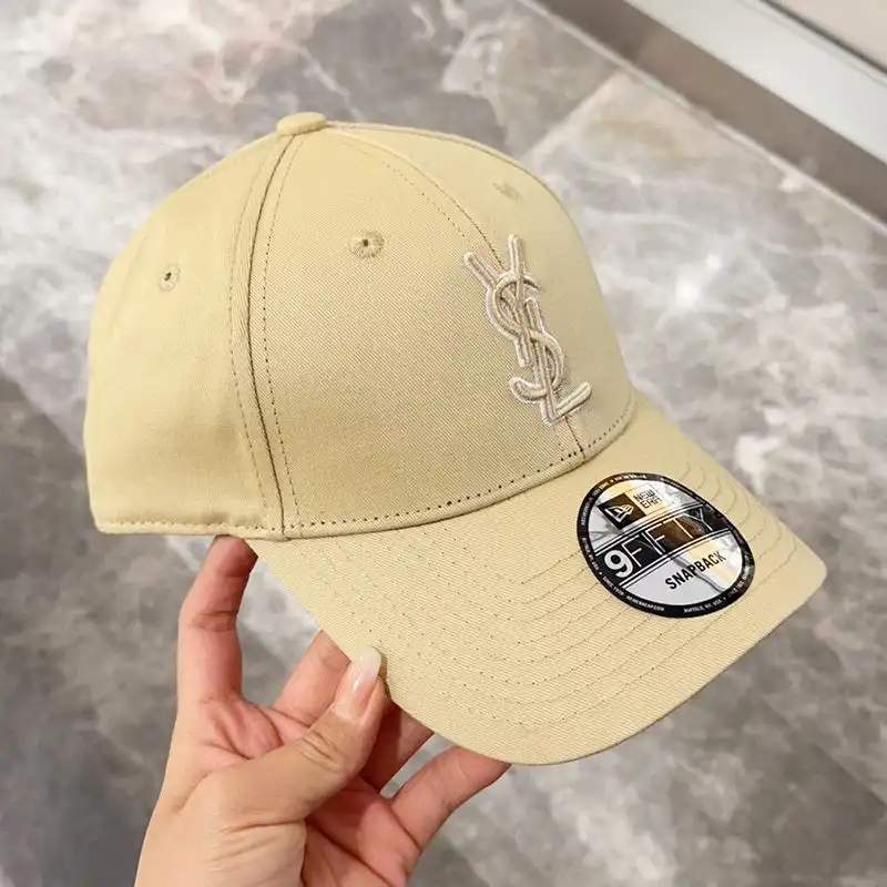 CHEAP Saint Laurent x New Era Cassandre Cap In Canvas Yellow 0205