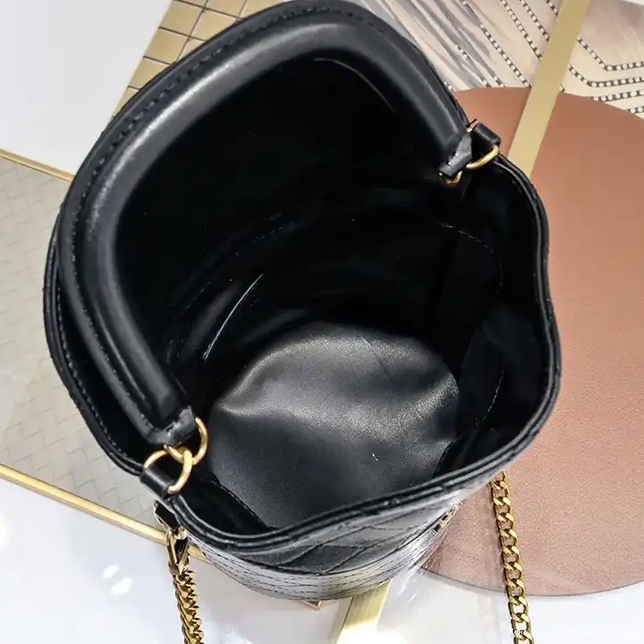 CHEAP Bag Lambskin Black Gold Laurent Saint Bucket Gaby In 0221