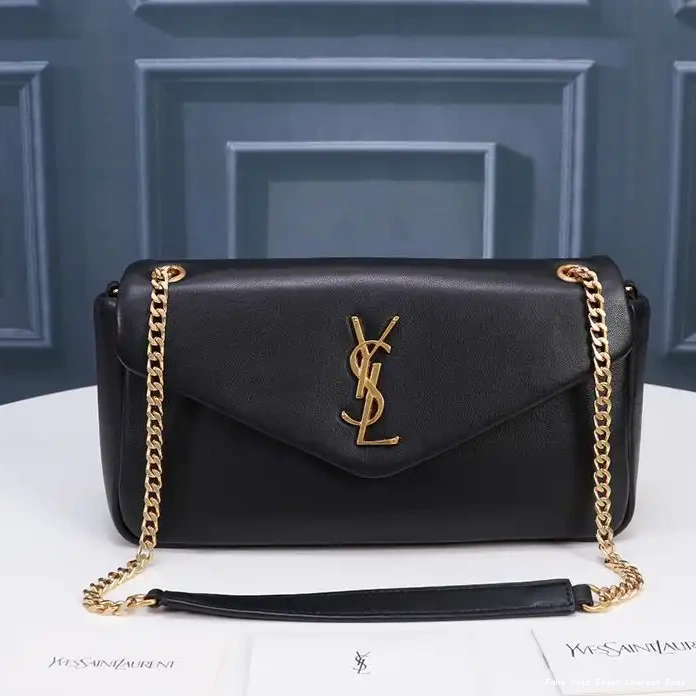 CHEAP Plunged Black Calypso Saint Bag Laurent Gold In Lambskin 0211