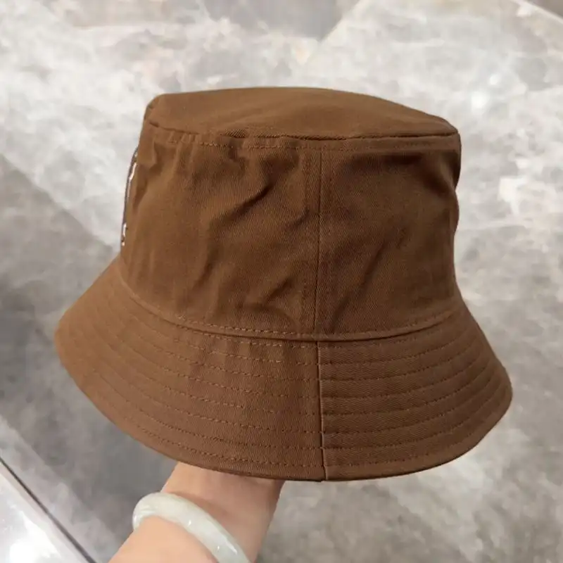 CHEAP Saint Laurent x New Era Cassandre Bucket Hat In Canvas Brown 0206