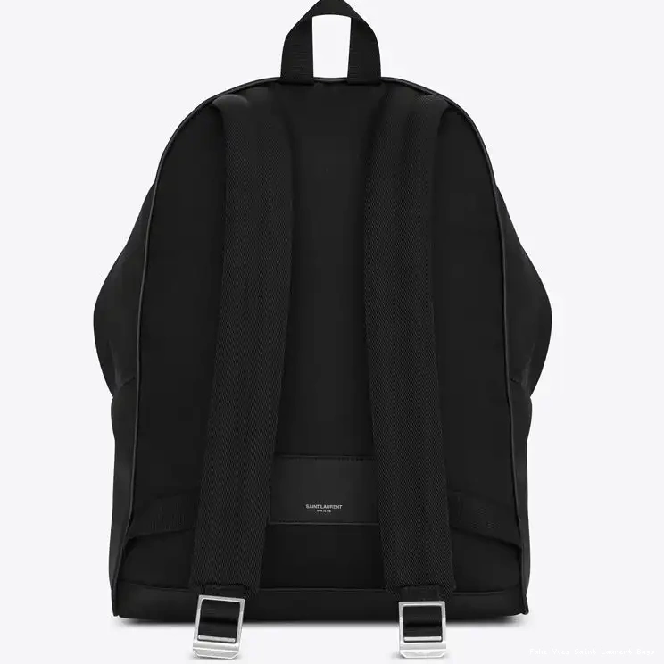 CHEAP Laurent Matte Saint In City Leather Backpack Black 0221