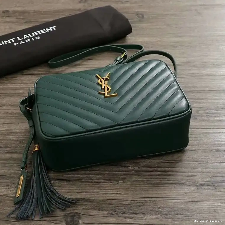 CHEAP Camera Green In Leather Gold Lou Matelasse Saint Bag Laurent 0210