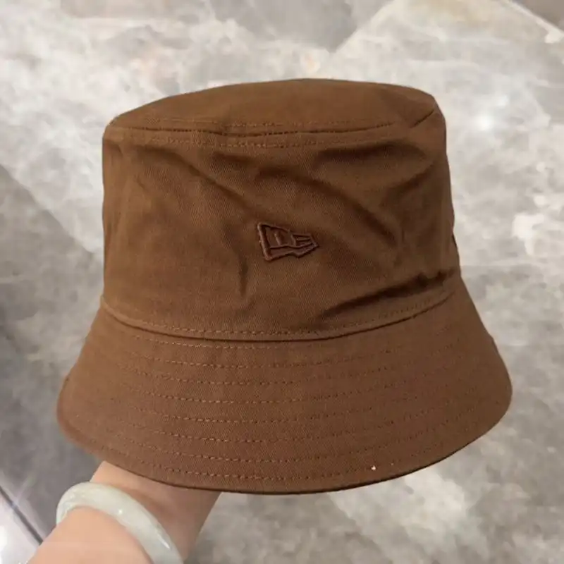 CHEAP Saint Laurent x New Era Cassandre Bucket Hat In Canvas Brown 0206