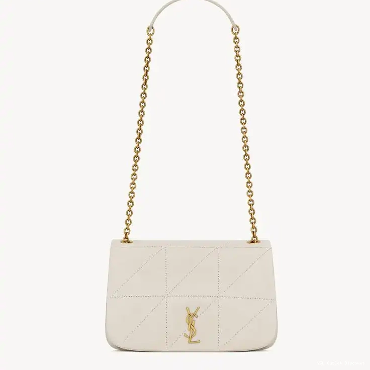 CHEAP Jamie Gold White Laurent Mini Bag Lambskin In 4.3 Saint 0220